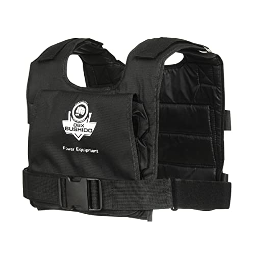 DBX BUSHIDO SPORT Chaleco Lastrado de 1 kg a 18 kg - Durable Chaleco Peso Entrenamiento - Chaleco de Peso Hecho de Material Cordura Fuerte