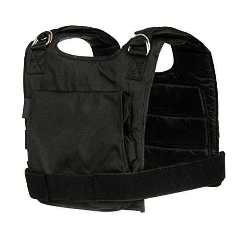 DBX BUSHIDO SPORT Chaleco Lastrado de 1 kg a 18 kg - Durable Chaleco Peso Entrenamiento - Chaleco de Peso Hecho de Material Cordura Fuerte