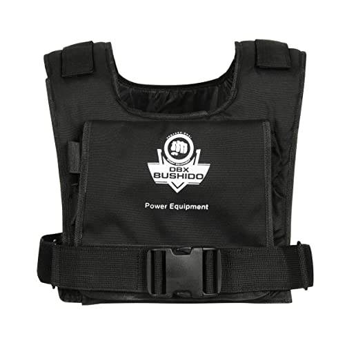 DBX BUSHIDO SPORT Chaleco Lastrado de 1 kg a 18 kg - Durable Chaleco Peso Entrenamiento - Chaleco de Peso Hecho de Material Cordura Fuerte