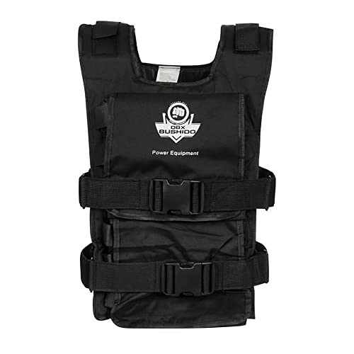 DBX BUSHIDO SPORT Chaleco Lastrado de 1 kg a 30 kg - Durable Chaleco Peso Entrenamiento - Chaleco de Peso Hecho de Material Cordura Fuerte