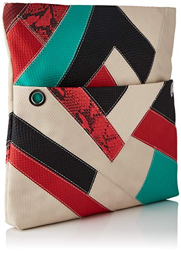 Desigual PU Across Body Bag, Mujer, Blanco, U