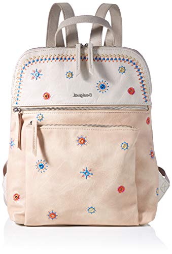 Desigual PU, Gorilla Sports-Mochila de Poliuretano (tamaño Mediano) para Mujer, marrón, Medium