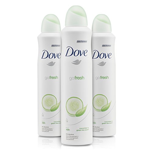 Desodorante en aerosol Dove Go Fresh, de pepino, antitranspirante