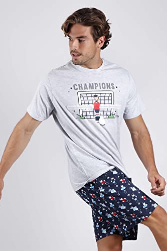 Diver Pijama Manga Corta Futbolin para Hombre