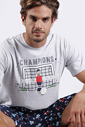 Diver Pijama Manga Corta Futbolin para Hombre
