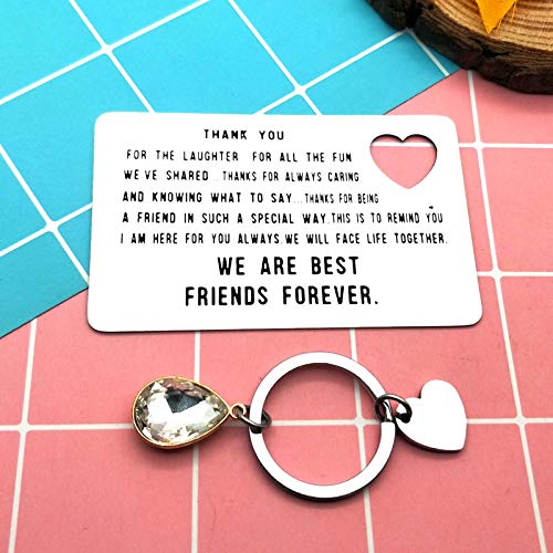 Divertido inserto de tarjeta para mejores amigos para mujeres y hombres, regalo de amistad para amigos, besties, regalo de larga distancia para mejores amigos, regalo de cumpleaños