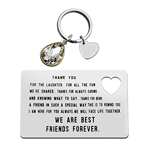 Divertido inserto de tarjeta para mejores amigos para mujeres y hombres, regalo de amistad para amigos, besties, regalo de larga distancia para mejores amigos, regalo de cumpleaños