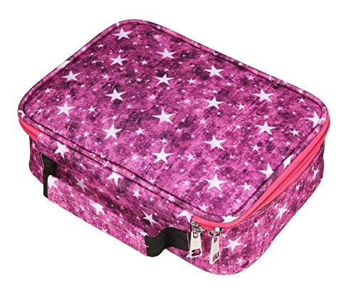 EDATOFLY Estuche Lapices 72 Ranuras Multifunción Grande Estuches Colores para Niños y Niñas (Rosa Roja)