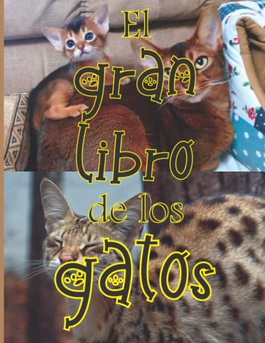 El gran libro de los gatos: libro de fotografía de gatos con 77 razas, gran regalo para los amantes de los animales y los niños