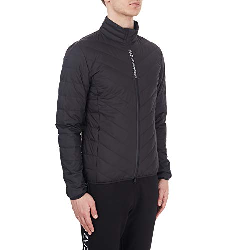Emporio Armani EA7 Core ID - Chaqueta de plumón ligera, talla 3XL, color negro