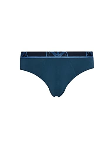 Emporio Armani Monograma Calzoncillos, Hombre, Azul (Marine/Abyss/Aviation), XL