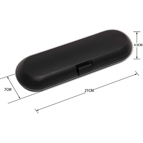 Estuche de viaje de plástico sin cepillo de dientes eléctrico para la serie Fairywill, negro