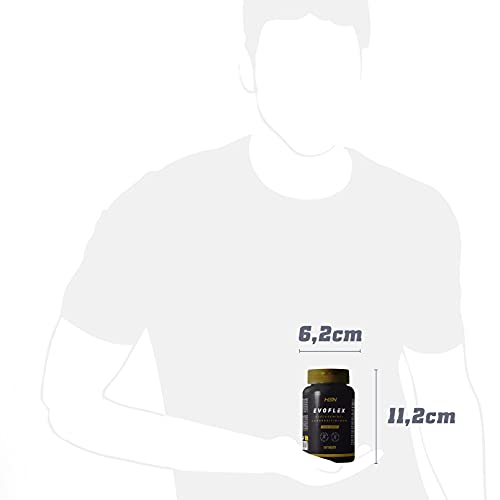 Evoflex de HSN | 120 Tabletas de Glucosamina + Condroitina + MSM | Suplemento para las Articulaciones | Antiinflamatorio Natural | Con Vitamina C + Minerales | Sin Pescado, Sin Gluten, Sin Lactosa