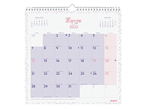 Finocam - Calendario 2022 30X30 - 300x300 mm, Español, Pared - Chic Morado