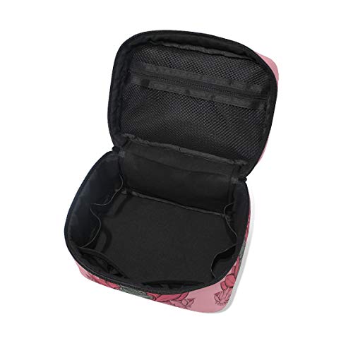 Flor De Loto Buda Bolsa Mochila de Maquillaje Almacenamiento Organizador de Cosméticos Portátil Estuche para Mujeres Señoras Niñas