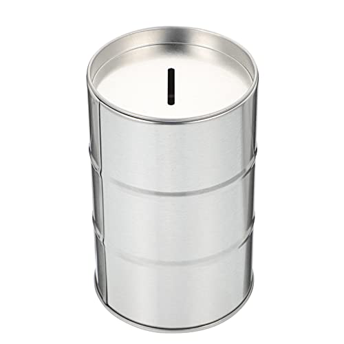 FRCOLOR Caja de Almacenamiento de Plata para Maquinilla de Afeitar Banco de Almacenamiento de Seguridad Cuchillas de Afeitar Caja Contenedor Hucha de Hojalata para Peluquería
