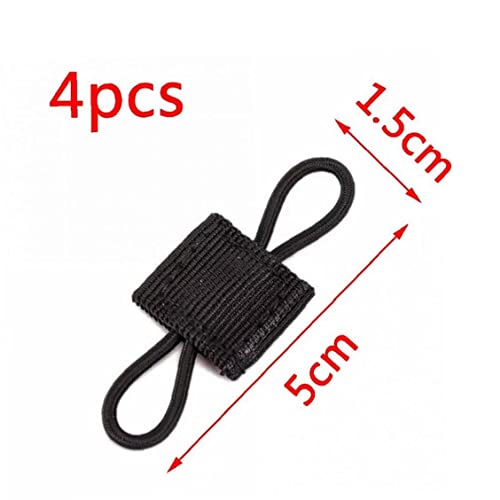 Froiny 4pcs Molle Molle Cinta Elástica Hebilla Encuadernación Retenedor Molle Molle