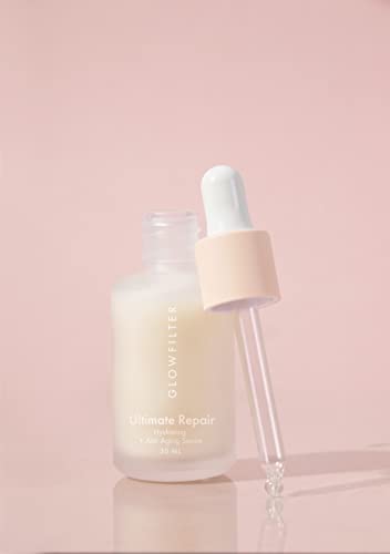 G Glowfilter Tag Your Skin - Ultimate Repair | Serum Hidratante Facial + Antiedad - Serum Antiarrugas con Ácido Hialurónico y Cafeina - Regenerador Facial para Piel Luminosa e Hidratada