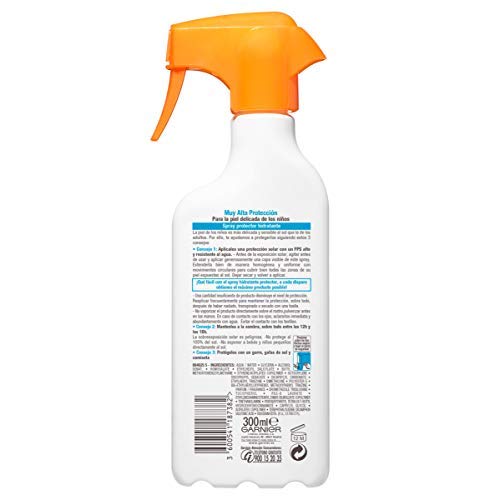 Garnier Delial Kit de Protección Solar Niños: Spray IP50+ y Bruma Solar Anti Arena IP50+ - Spray 300 ml, Bruma Solar 200 ml
