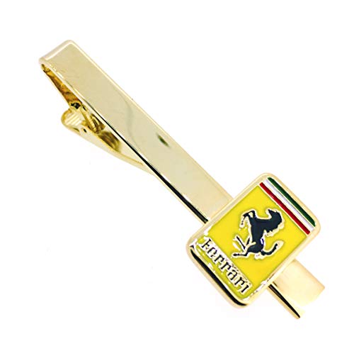 Gemelolandia Pasador de Corbata Logo Ferrari | Pisa Corbatas Para usar en Bodas y en Eventos formales | Da un toque Elegante | Complementos de Moda Para Hombres | Complementos de Moda Para Hombres