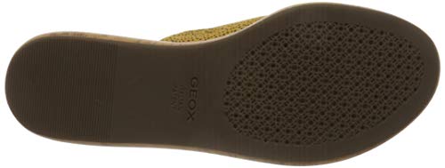 Geox D Primula Sandalo D, Sandalias con Plataforma Mujer, Amarillo (Ochre C2112), 38 EU