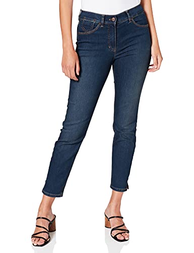 Gerry Weber Edition Best4me Cropped Jeans, Denim Dark Blue con Use, 40 para Mujer