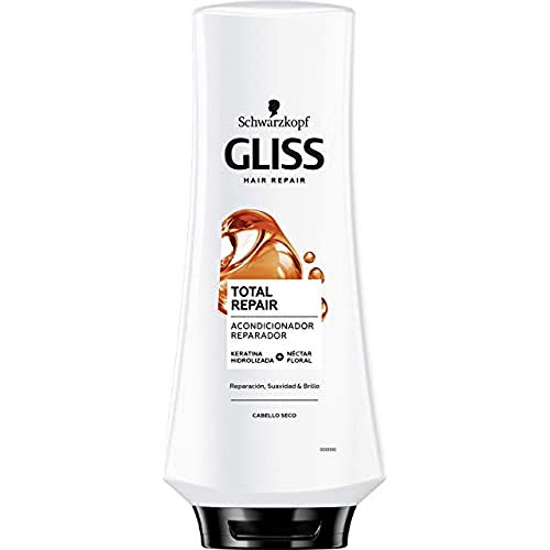 GLISS - Acondicionador Total Repair, 370 ml, para cabello seco, Gama reparación