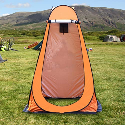 gormyel Tienda de ducha | Vestidor portátil para camping | Inodoro exterior Pop Up, cuarto de baño, refugio solar y lluvia para exteriores, tienda de intimidad plegable con bolsa de transporte