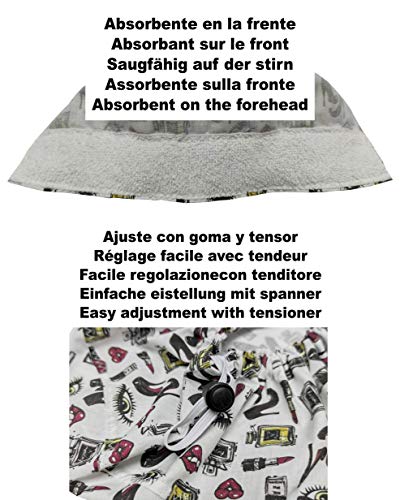 Gorro Quirófano Mujer Productos de Belleza pelo largo con Nombre Bordado y botones gratis Cliquea en"Personalizar" para ver los detalles