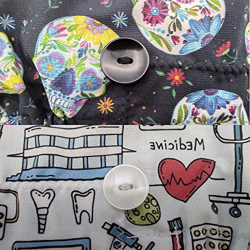 Gorro Quirófano Mujer Productos de Belleza pelo largo con Nombre Bordado y botones gratis Cliquea en"Personalizar" para ver los detalles