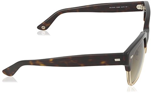Gucci GG 3744/S Gafas de sol, Dark Havana Transparent, 52 para Mujer