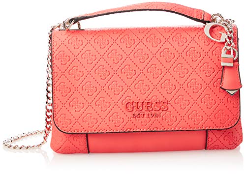 Guess Bolso mujer Holly convertible xbody flap Coral Talla única