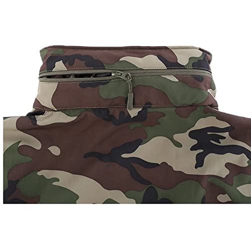 HANTONGHAO Chaqueta de lana militar de invierno para hombre Chaqueta de camuflaje militar impermeable táctica de cáscara blanda Ropa de Airsoft Cortavientos Multicam - Negro, M