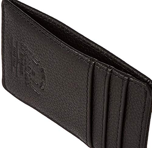 Herschel Supply Raven Leather RFID Billetera Tipo Tarjetas, Piel de Color Negro, Taille Unique Unisex