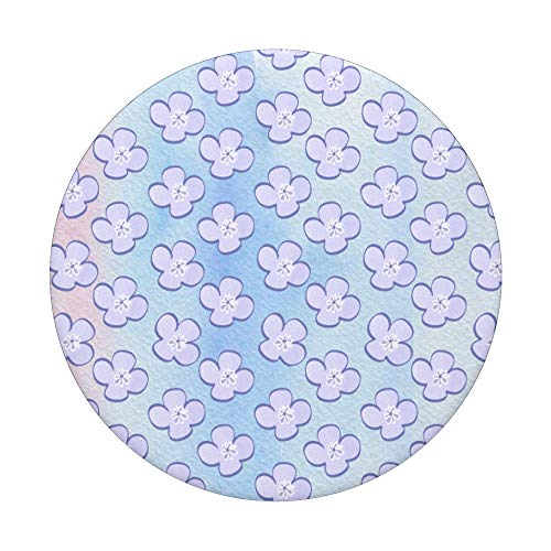 Hibisco Pastel Lila Claro Púrpura Acuarela Estética PopSockets PopGrip Intercambiable