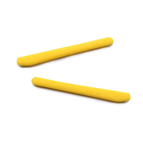 HKUCO Reforzarse For Oakley EVZero OO9308 Oro 24K TAC Polarizado Lentes de repuesto para y Amarillo Equipo de goma Ear socks y almohadillas de nariz