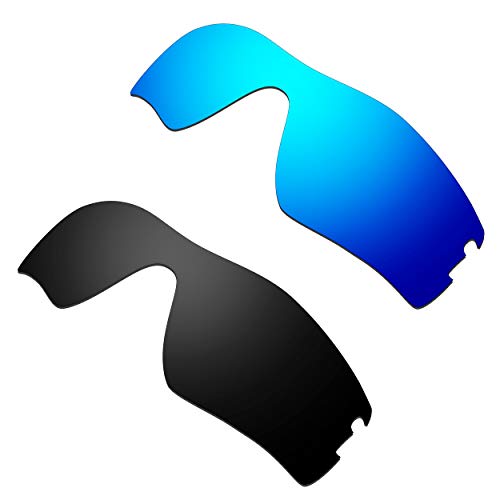HKUCO Reforzarse Lentes de repuesto para Oakley Radar Pitch Gafas de sol Azul/Negro TAC Polarizado