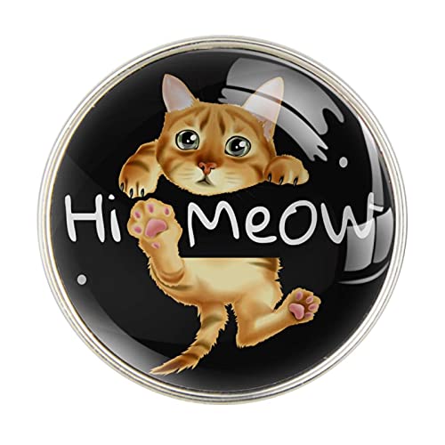 Hola Meow Eslogan Coche Perfume Ambientador Coche Coche Clip de Ventilación Fragancia Coche Olor Ambientador Difusor de Perfume (plateado)