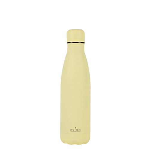 ICON - Botella térmica de acero inoxidable, 500 ml, color negro