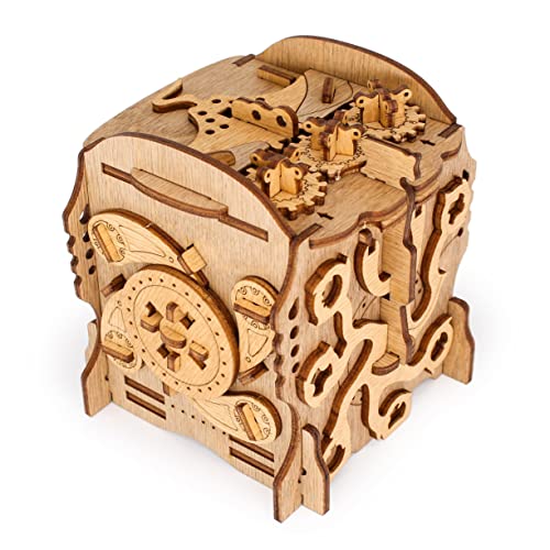 iDventure Cluebox – Captain's Nemo Nautilus – Juego Escape Room – Puzzle de madera en 3D – Enivinces únicos – Juego Escape Box para adultos y niños