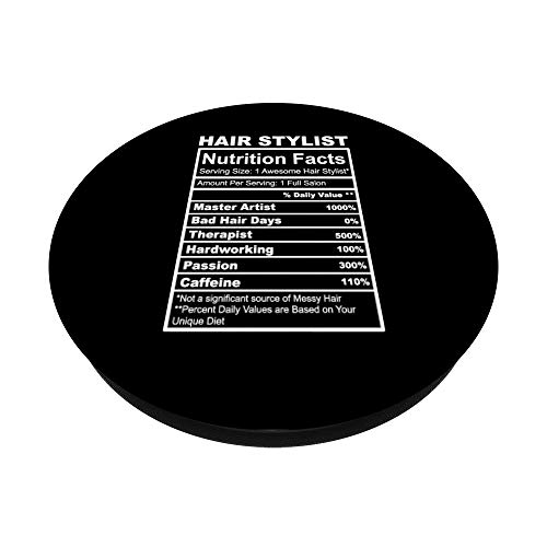 Información nutricional de Hair Stylist PopSockets PopGrip Intercambiable
