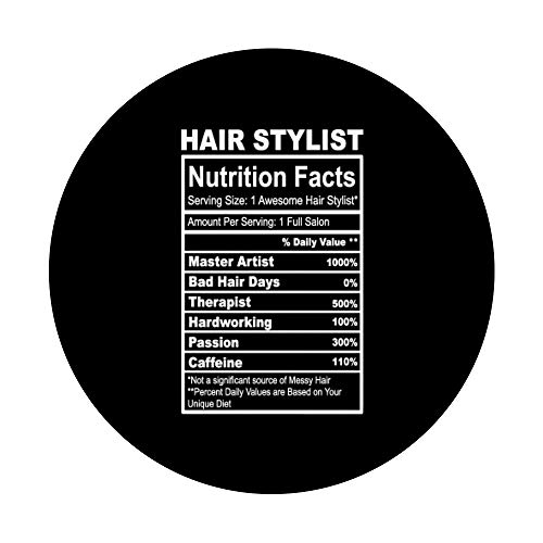 Información nutricional de Hair Stylist PopSockets PopGrip Intercambiable