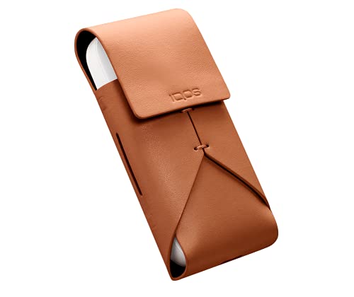 IQOS - Funda de Piel para Dispositivo Calentador de Tabaco IQOS 2.4 Plus, Color Marrón, Producto Oficial