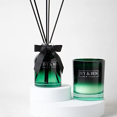 IVY & BEN NEW YORK - Vela aromática de lujo en tarro – 100% cera de soja, 200 g, regalo para mujeres, hombres, cumpleaños, vela de soja
