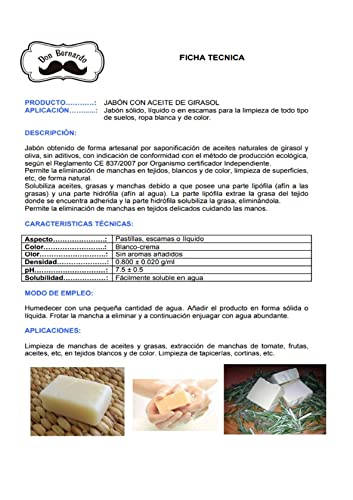 Jabón Natural Artesano, Líquido 5,5 L. Biodegradable. Respetuoso con el Medio Ambiente