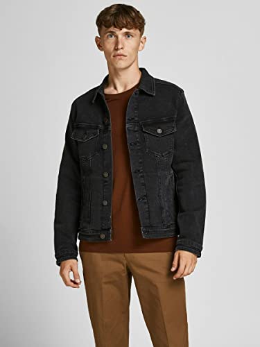 Jack & Jones JJIALVIN JJJACKET AGI 015 Noos Chaqueta de Jean, Black Denim, L para Hombre