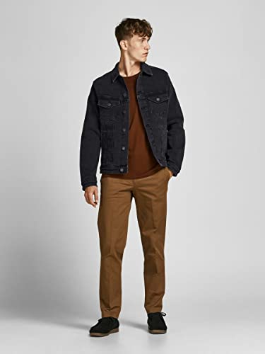 Jack & Jones JJIALVIN JJJACKET AGI 015 Noos Chaqueta de Jean, Black Denim, L para Hombre