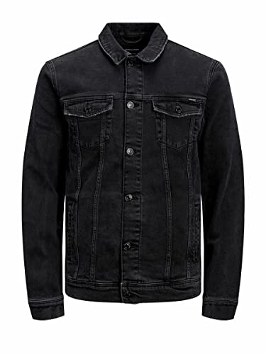 Jack & Jones JJIALVIN JJJACKET AGI 015 Noos Chaqueta de Jean, Black Denim, L para Hombre