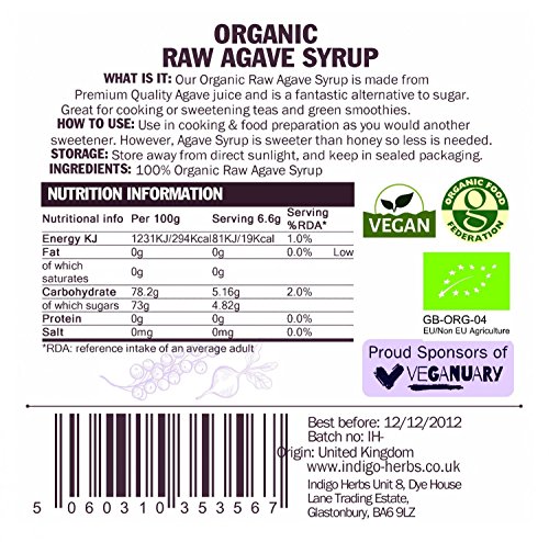 Jarabe de Agave Orgánico - Dark & ​​Raw 250ml