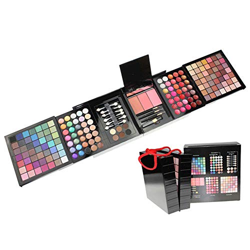 JasCherry Paleta de Sombras de Ojos 177 Colores de Estuche de Maquillaje Cosmético - Incluye Corrector Camuflaje y Polvo de Cejas y Rubor y Brillo Labios #2